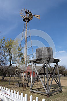 Windmill and Cistern in Grapevine, Texas