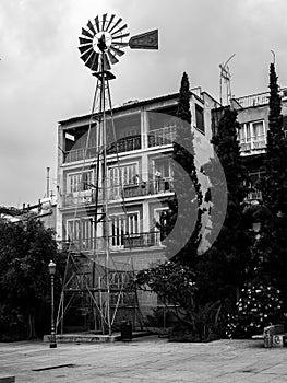 Windmill in the city