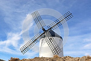 Windmill in Consuegra, Spain photo