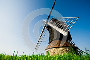 A windmill in the countryside