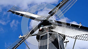 Windmill De Adriaan in the city of Haarlem, Netherlands