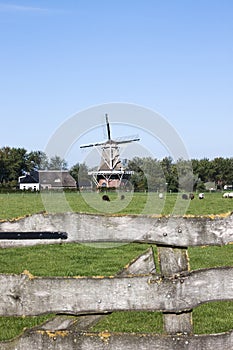 Windmill De Hond in Paesens-Moddergat, Holland