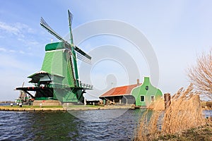 Windmill Dutch at the Dutch countryside