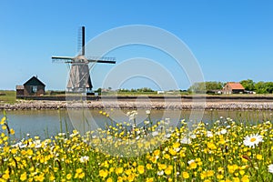 Windmill at Dutch island Texel