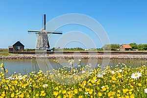 Windmill at Dutch island Texel photo