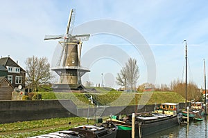 Windmill in the Dutch town of Gorinchem