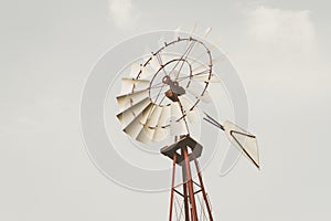 Windmill in a faded tones photo