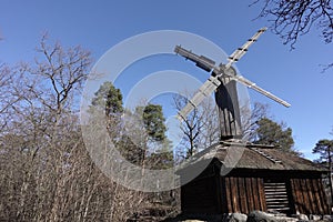 Windmill in a farm