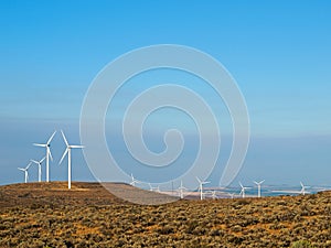 A Windmill Farm on a Mountain