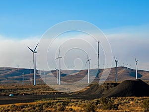 A Windmill Farm on a Mountain