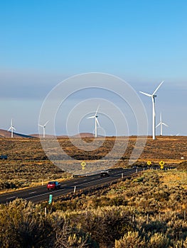 A Windmill Farm on a Mountain