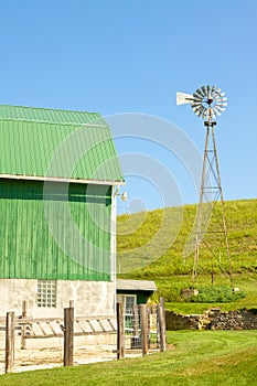 Windmill and Farmyard photo