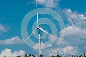 Windmill Field with bright sky and cloud