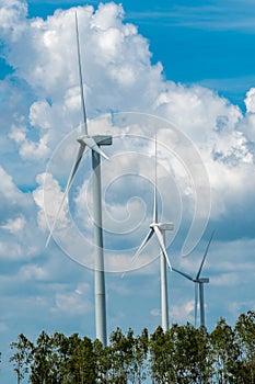 Windmill Field with bright sky and cloud