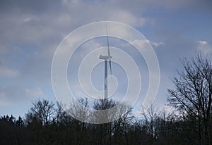 Windmill in the forest odenwald