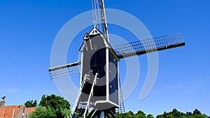 Windmill in the fortified city of Brielle, Netherlands