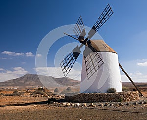 Windmill on Fuerteventura, Canary Islands