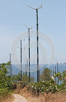 Windmill Generating Electricity for People on Larn Island