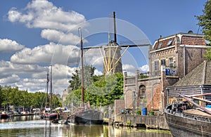 Windmill in Gouda, Holland