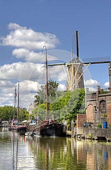 Windmill in Gouda, Holland