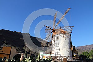 Windmill in Gran Canaria photo