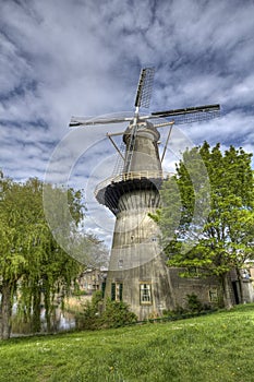 Windmill in Schiedam, Holland