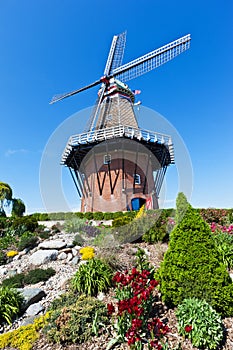 Windmill in Holland Michigan at Springtime