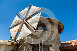 Windmill house details photo