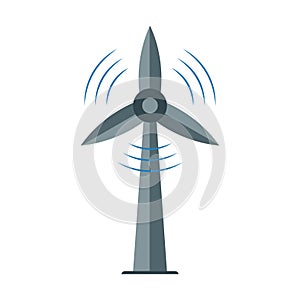 Windmill icon, Ecology symbol, alternative energy power