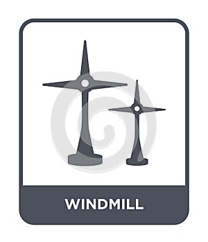 windmill icon in trendy design style. windmill icon isolated on white background. windmill vector icon simple and modern flat