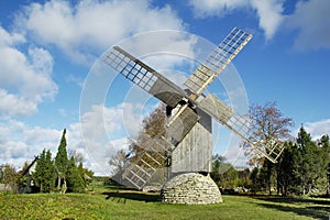 Windmill on island Saaremaa.