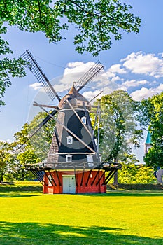 Windmill of the Kastellet citadel in Copenhagen, Denmark