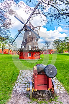 Windmill of the Kastellet citadel in Copenhagen, Denmark