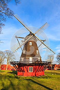 Windmill of Kastellet citadel in Copenhagen, Denmark