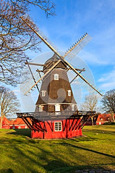 Windmill of Kastellet citadel in Copenhagen, Denmark