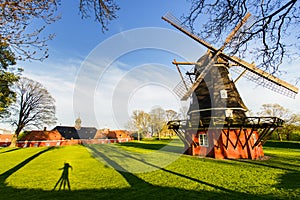 Windmill at Kastellet fortress in Copenhagen, Denmark
