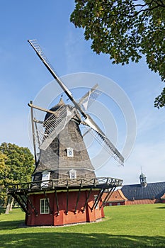 Windmill in the Kastellet fortress in Copenhagen, Denmark, one of the best preserved fortresses in Northern Europe