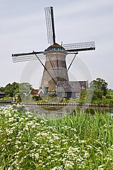 Windmill in Kinderdijk,