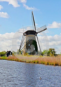 Windmill in Kinderdijk, Holland