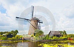 Windmill in Kinderdijk, Holland