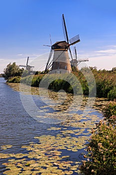 Windmill in Kinderdijk, Holland