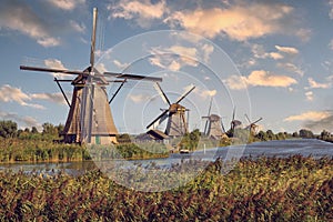 Windmill in Kinderdijk, Holland