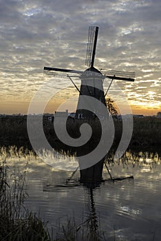 Windmill in Kinderdijk Holland