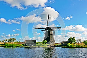 Windmill in Kinderdijk, Holland