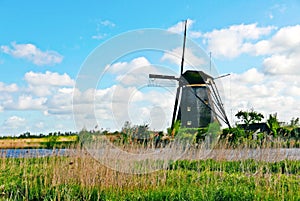 Windmill in Kinderdijk, Holland