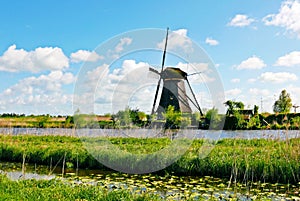 Windmill in Kinderdijk, Holland