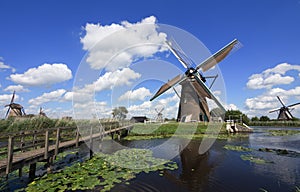 Windmill At Kinderdijk , Netherlands