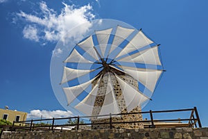 Windmill in Kos island Greece