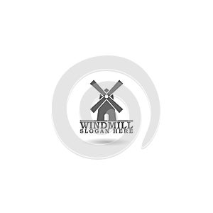 Windmill Logo Template with shadow