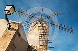 Windmill in Mallorca,Spain